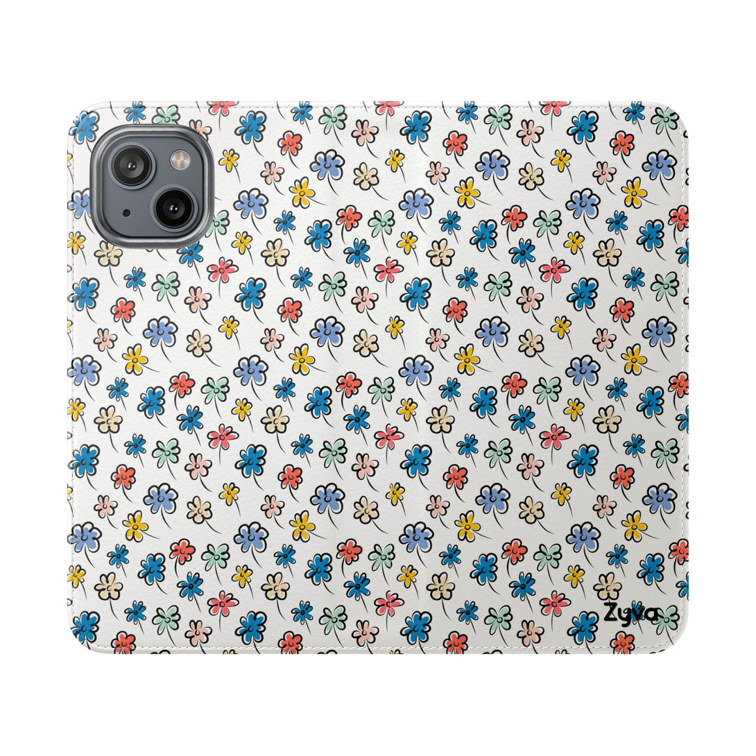 Sunny Scribbles Phone Folio Case