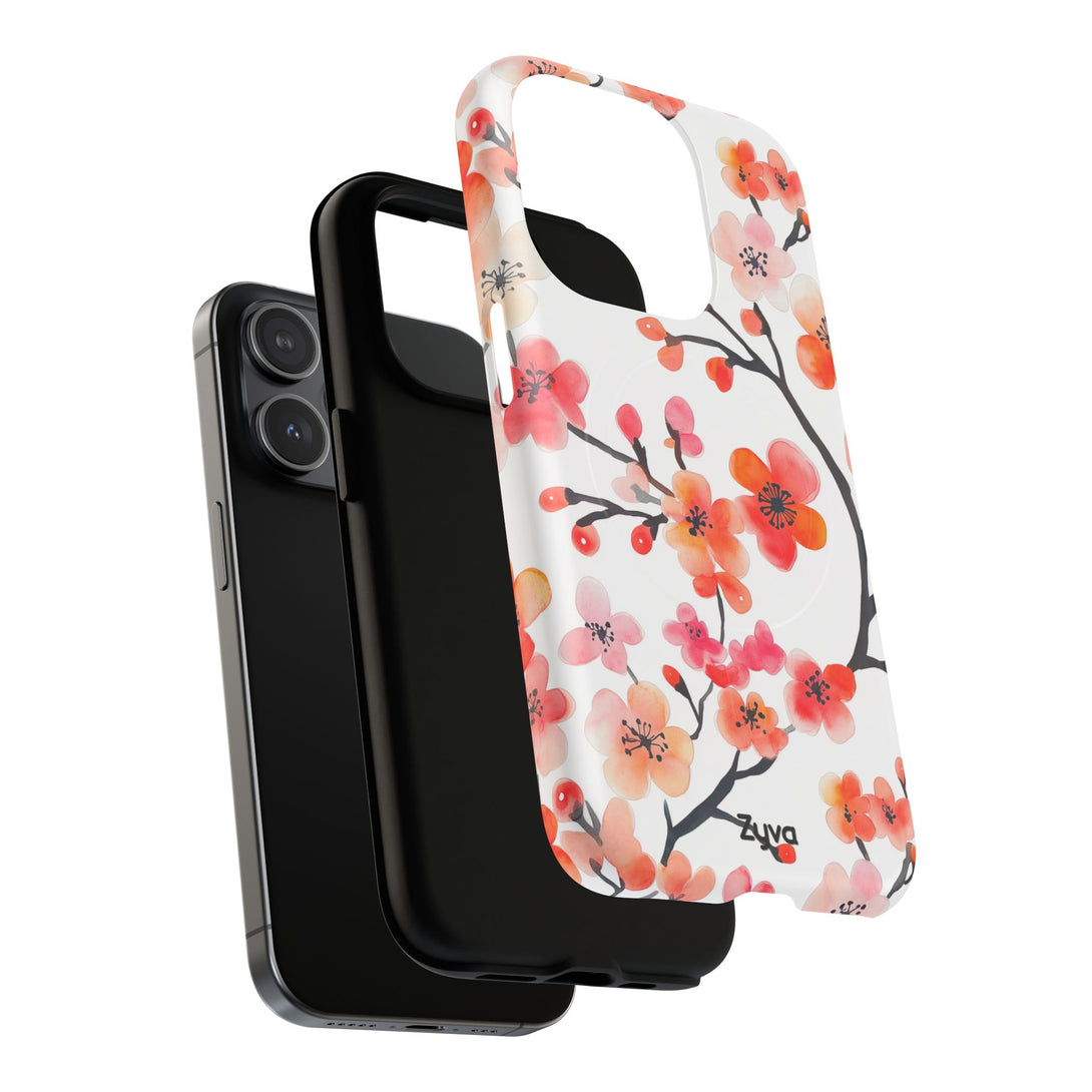 Red Florals iPhone MagSafe Case