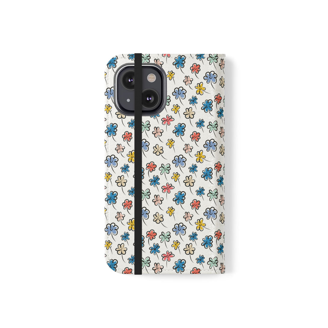 Sunny Scribbles Phone Folio Case