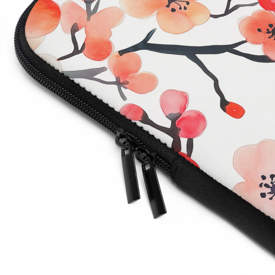Red Floral Laptop Sleeve