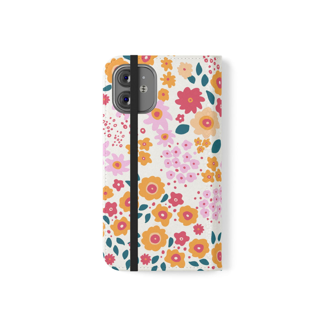 Floral Confetti Phone Folio Case