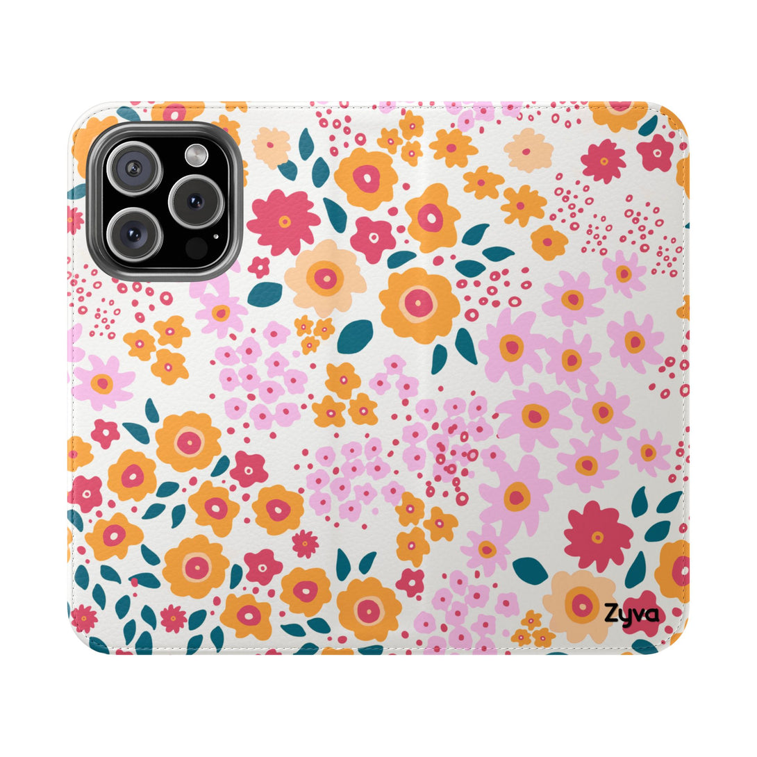Floral Confetti Phone Folio Case