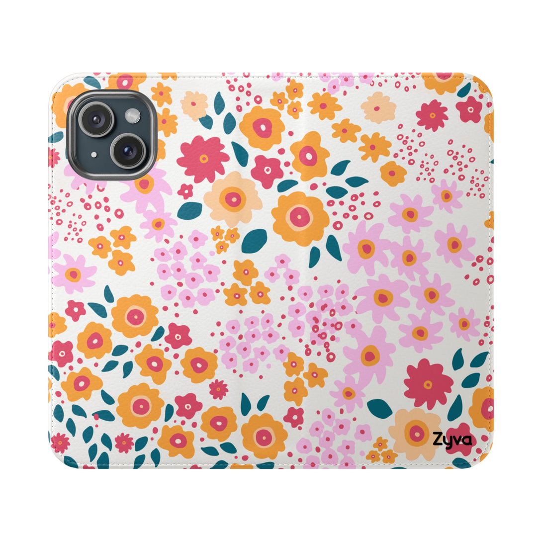 Floral Confetti Phone Folio Case