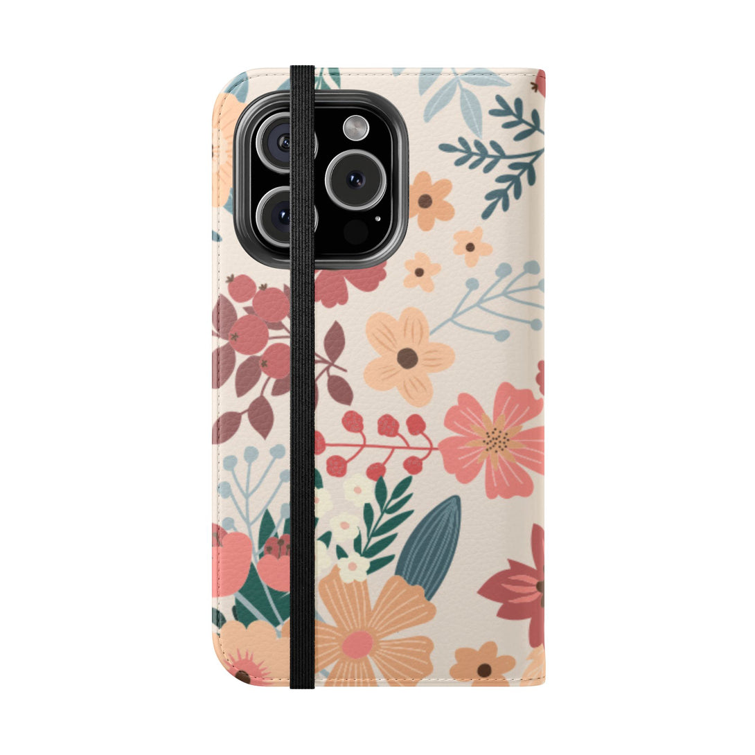 Vintage Bloom Phone Folio Case