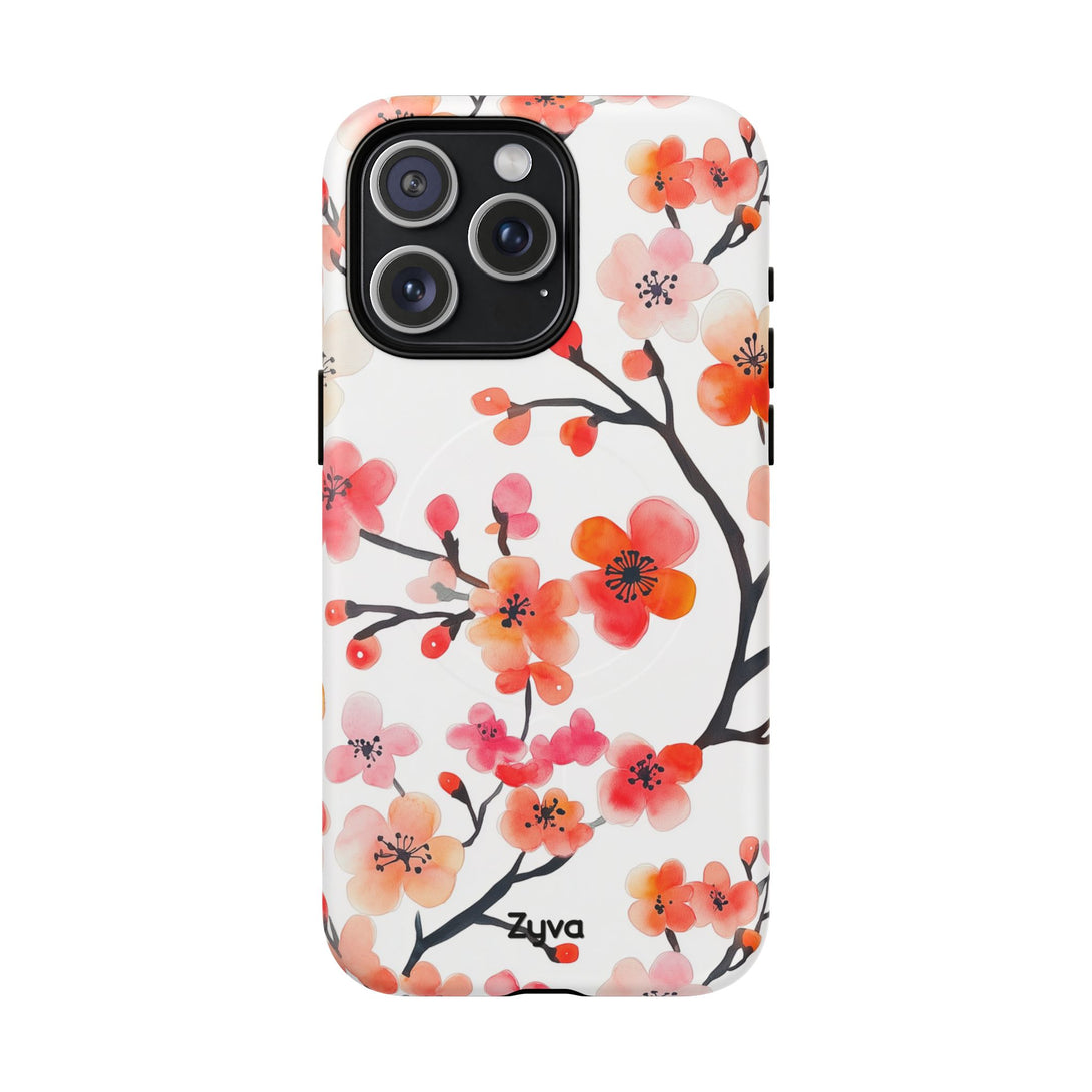 Red Florals iPhone MagSafe Case
