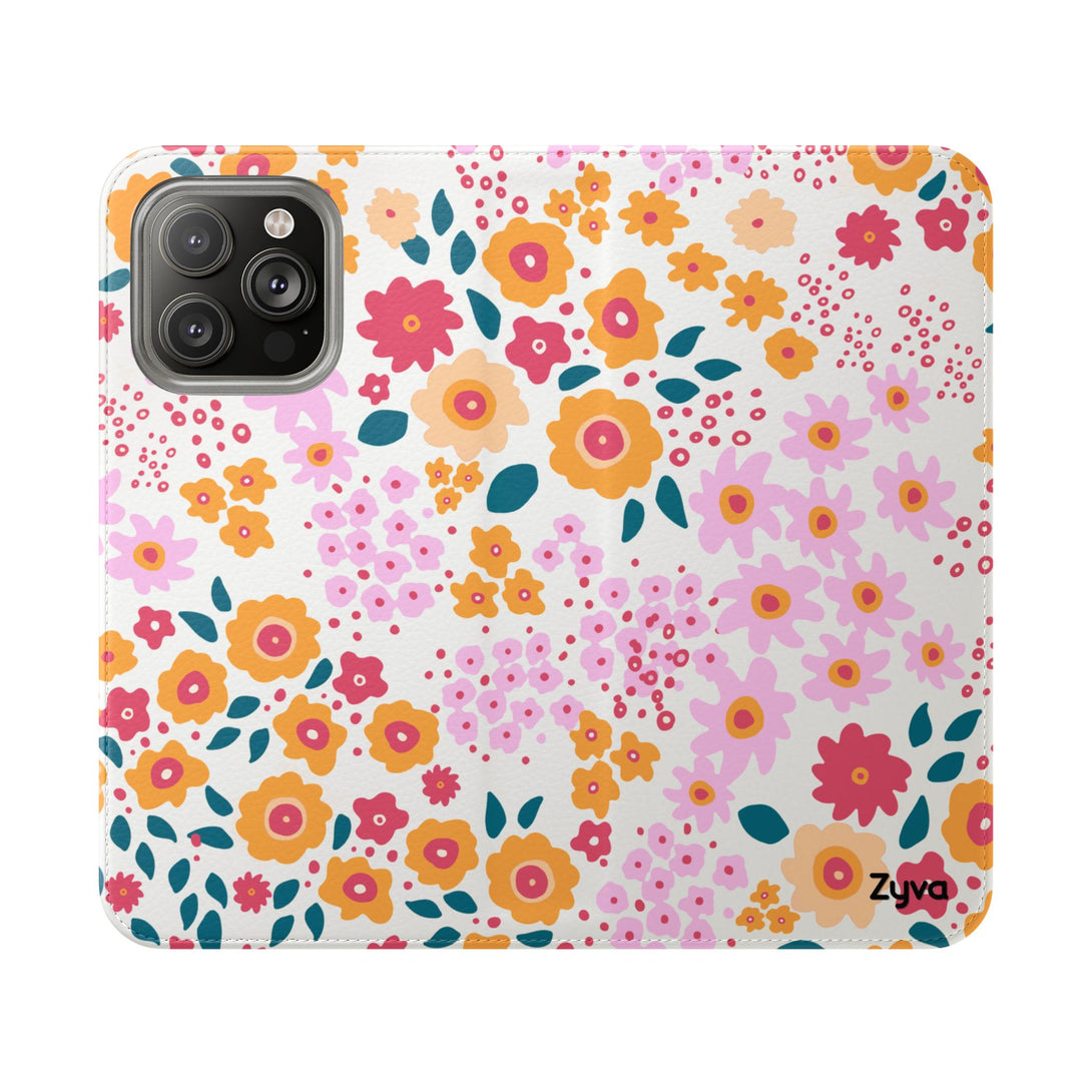Floral Confetti Phone Folio Case