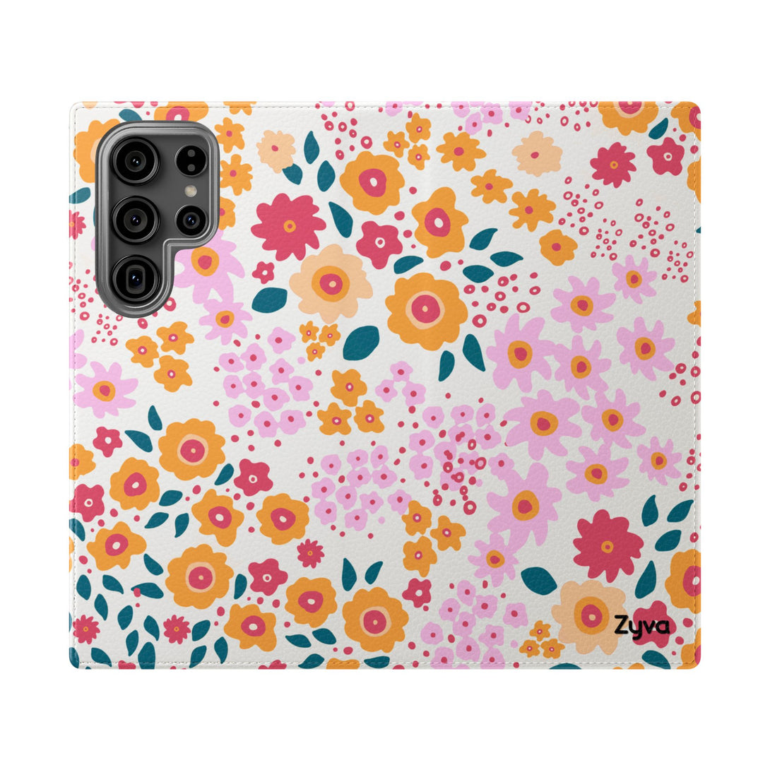 Floral Confetti Phone Folio Case