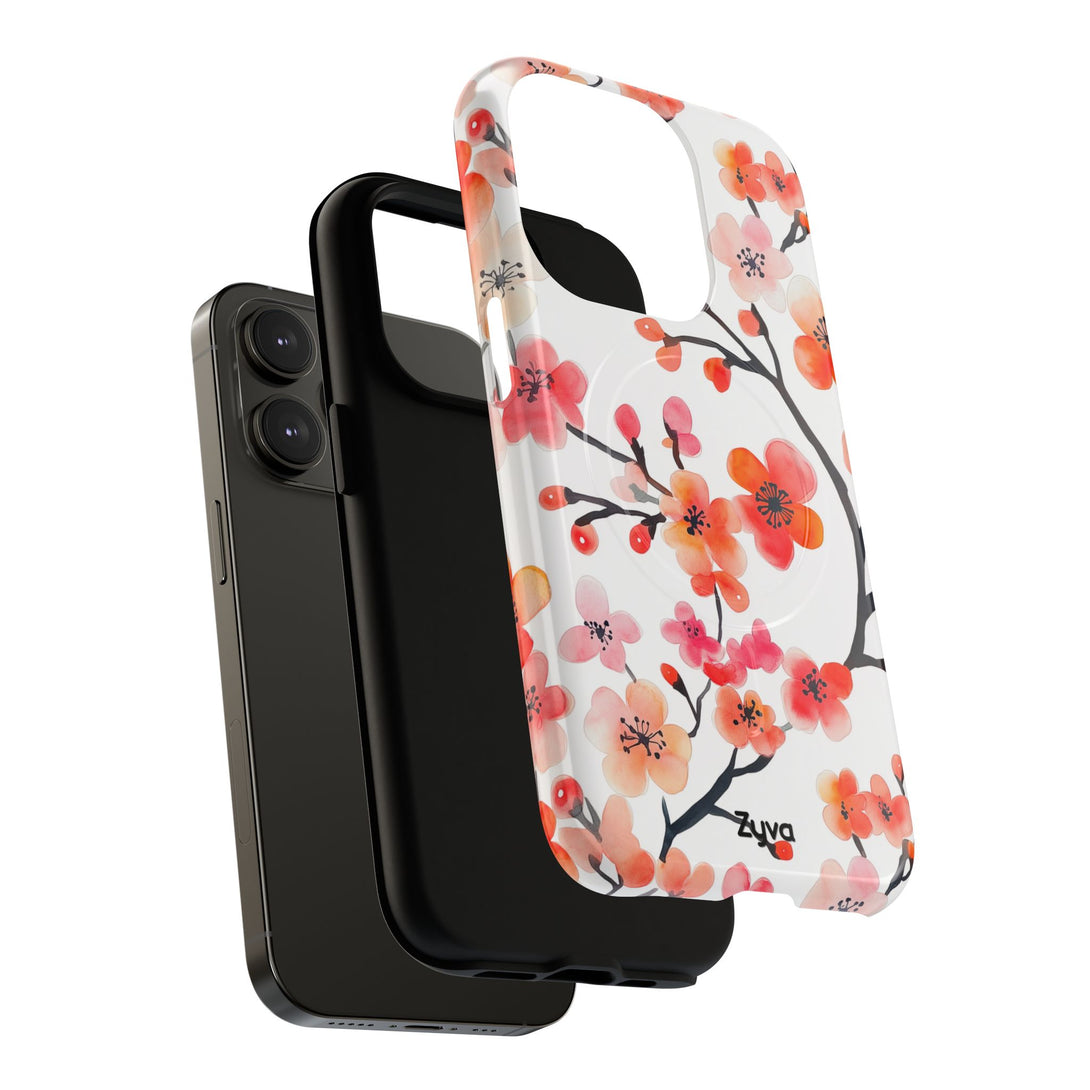 Red Florals iPhone MagSafe Case