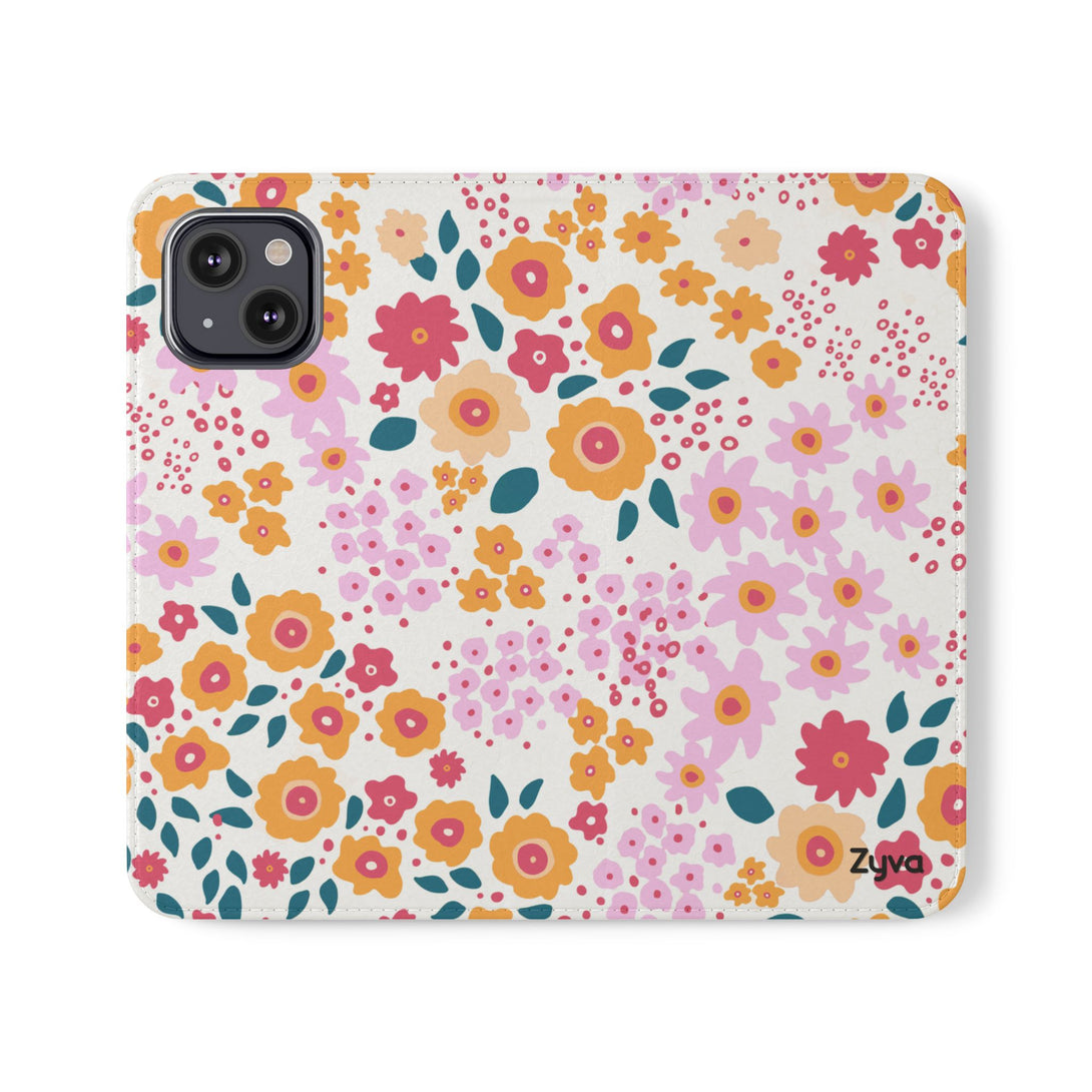 Floral Confetti Phone Folio Case