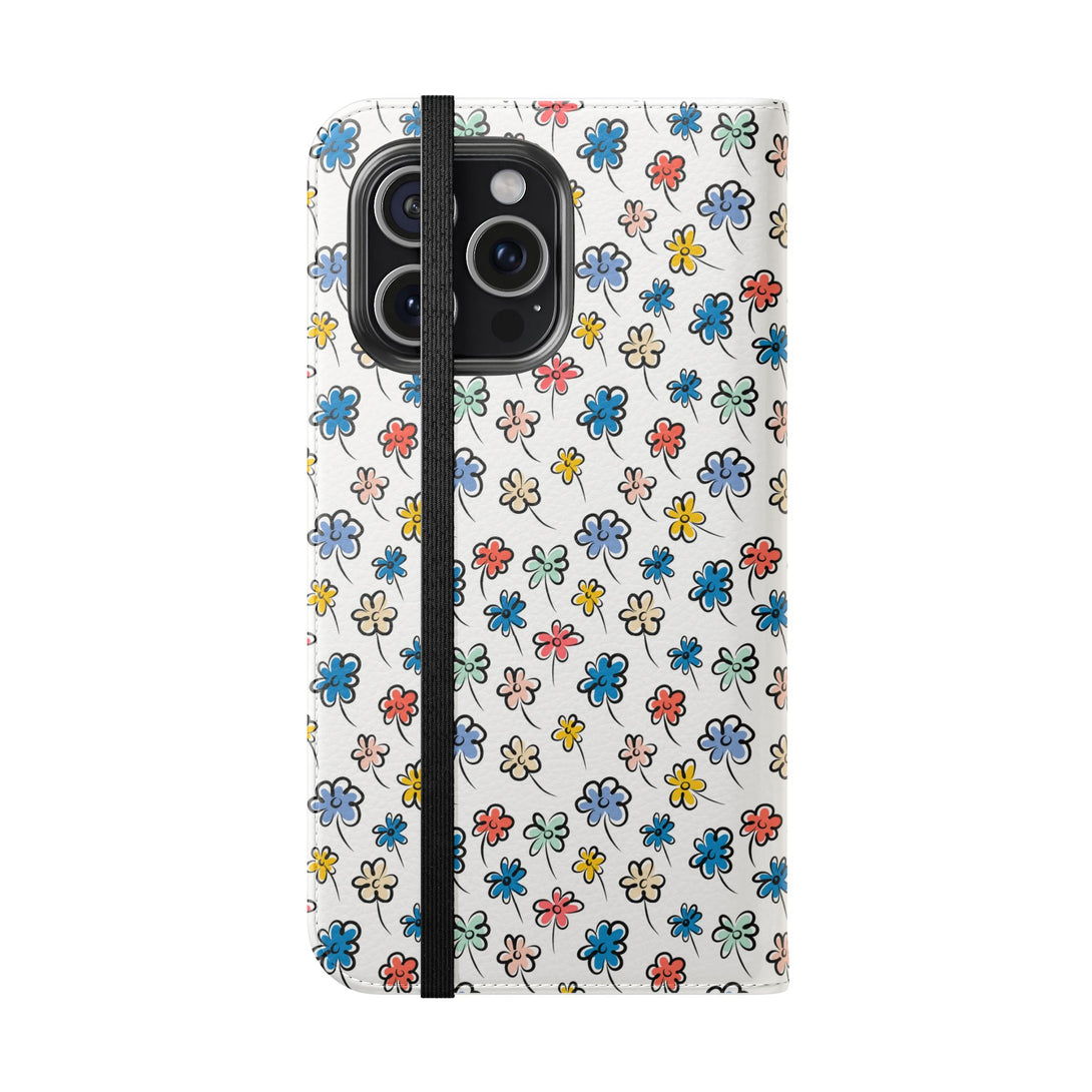 Sunny Scribbles Phone Folio Case