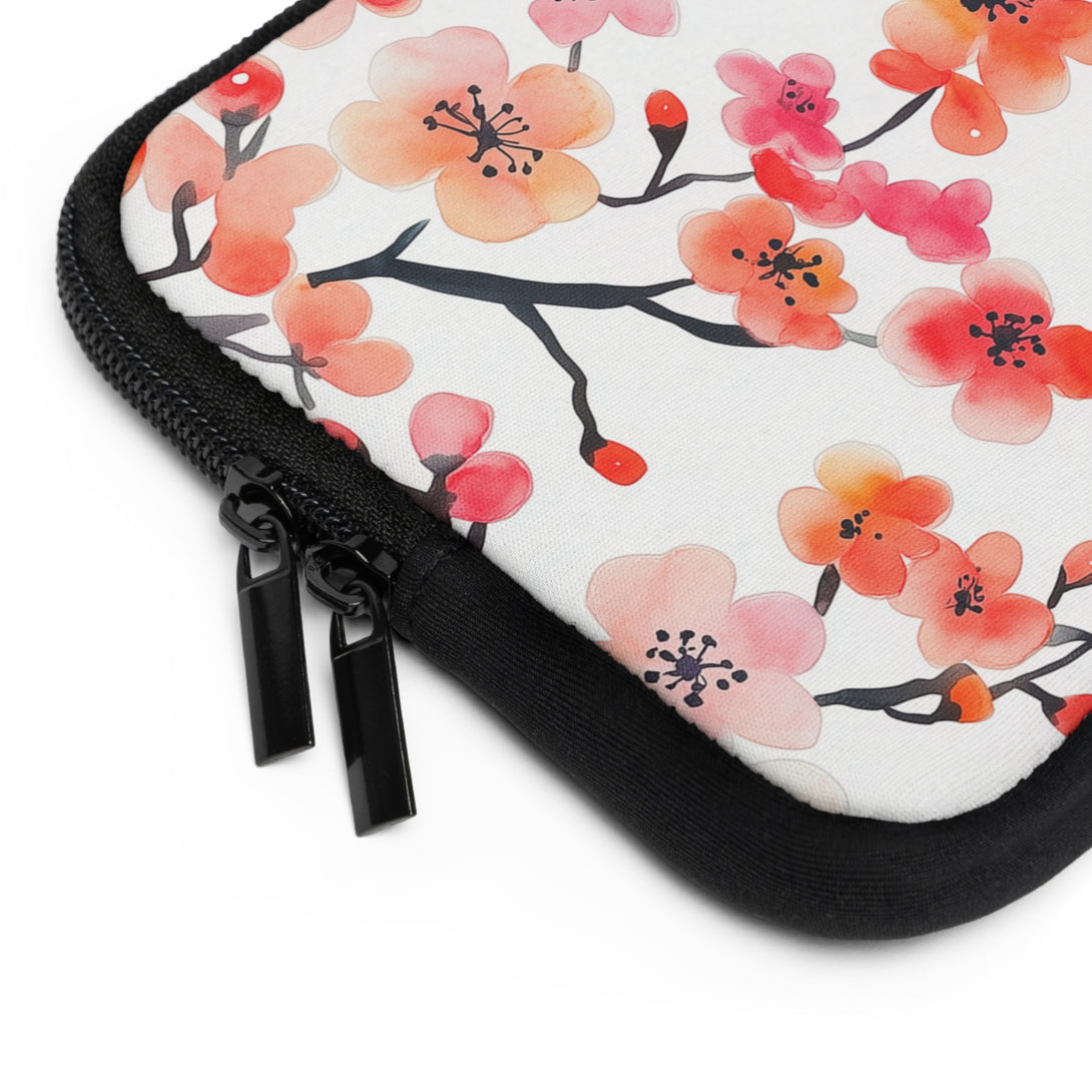 Red Floral Laptop Sleeve
