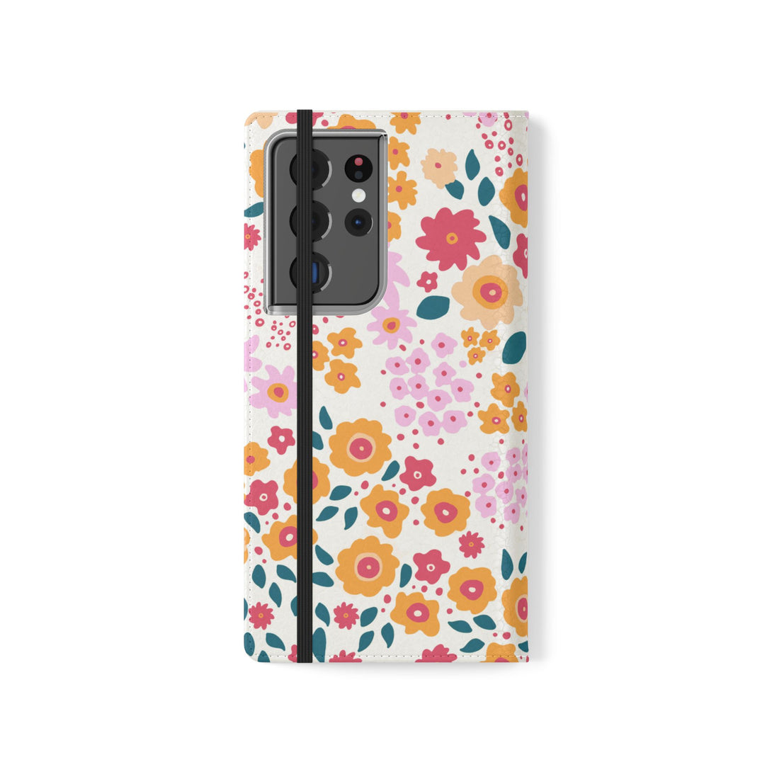 Floral Confetti Phone Folio Case