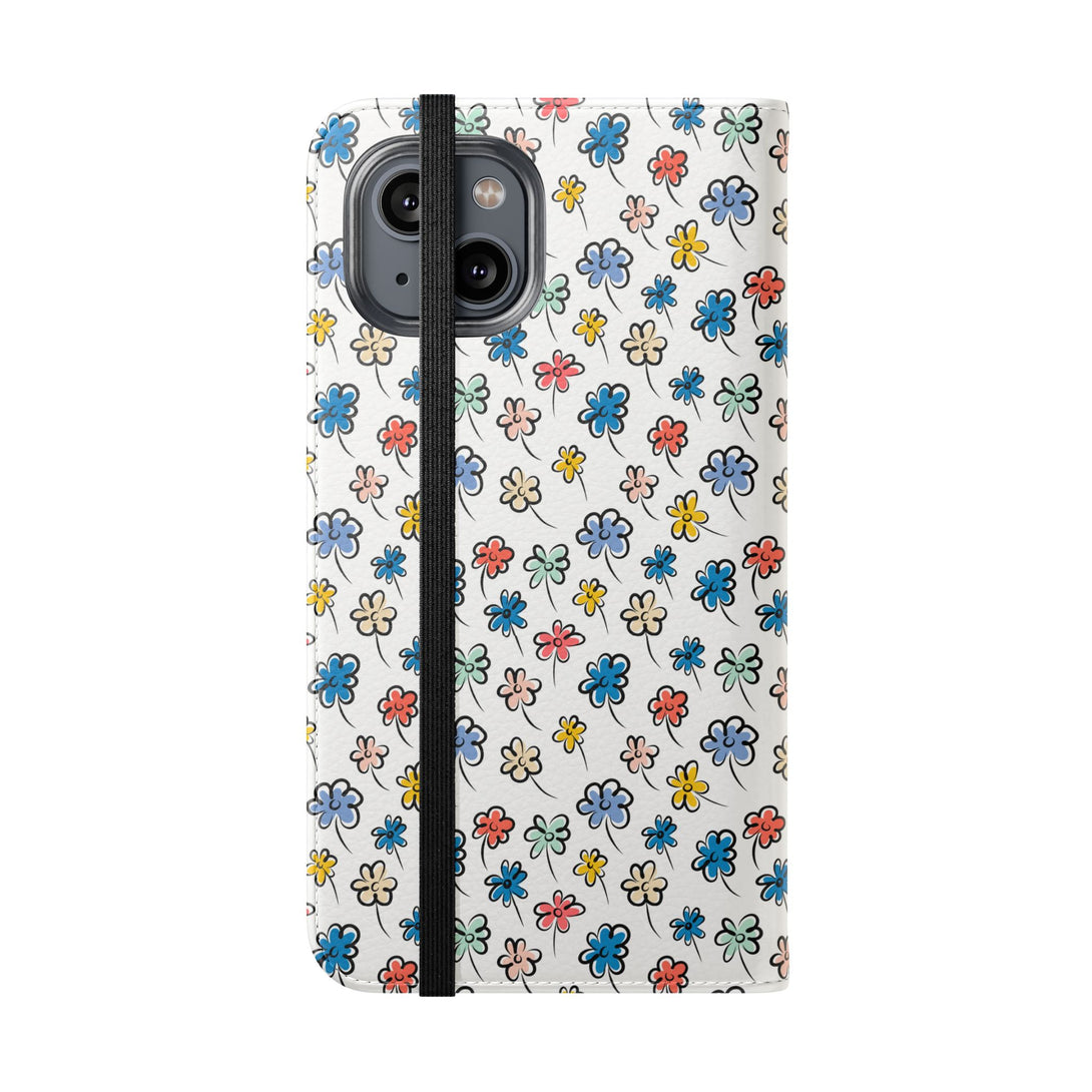 Sunny Scribbles Phone Folio Case