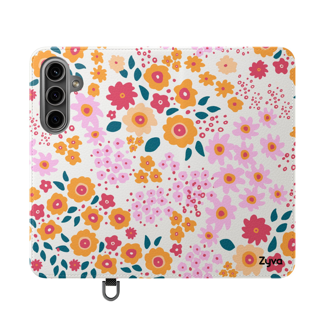 Floral Confetti Phone Folio Case