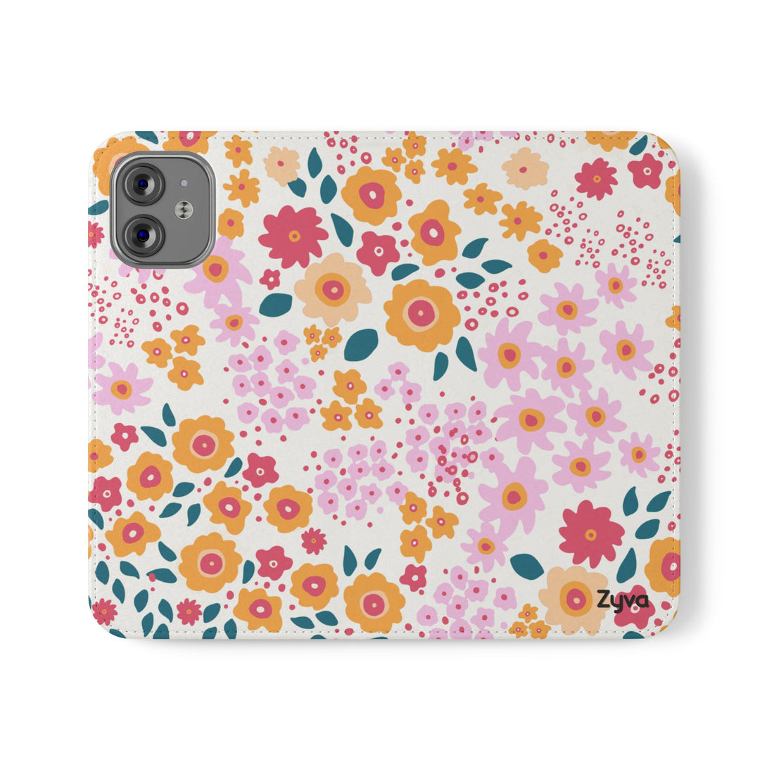 Floral Confetti Phone Folio Case