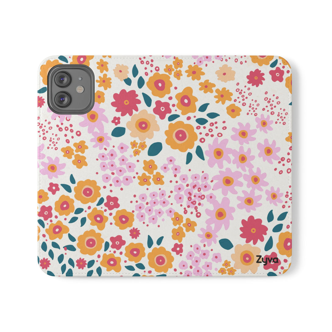 Floral Confetti Phone Folio Case