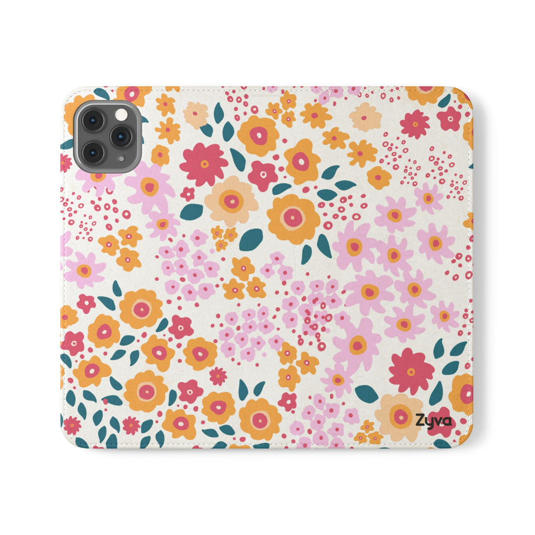 Floral Confetti Phone Folio Case