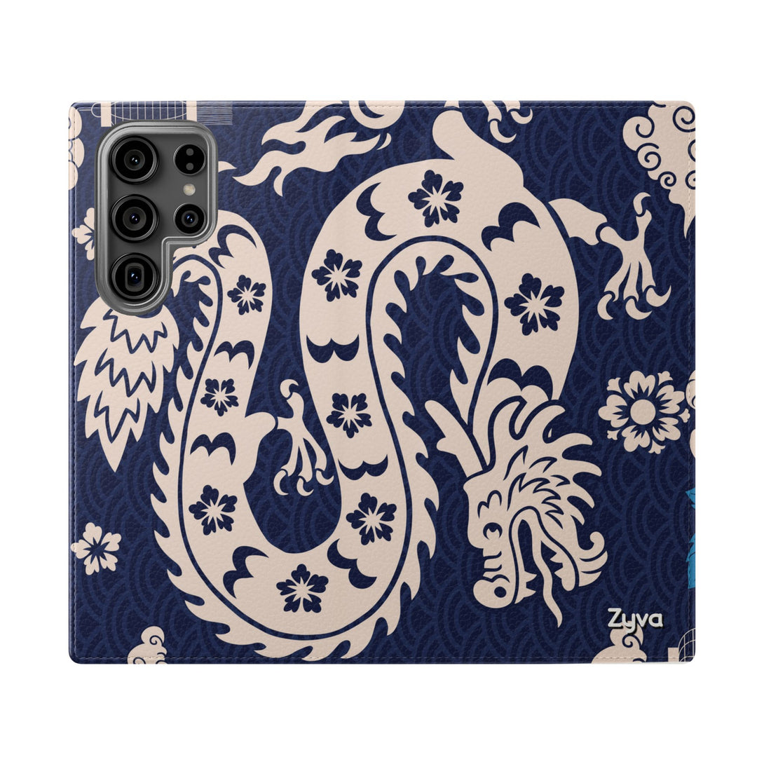 Sakura Serpent Phone Folio Case