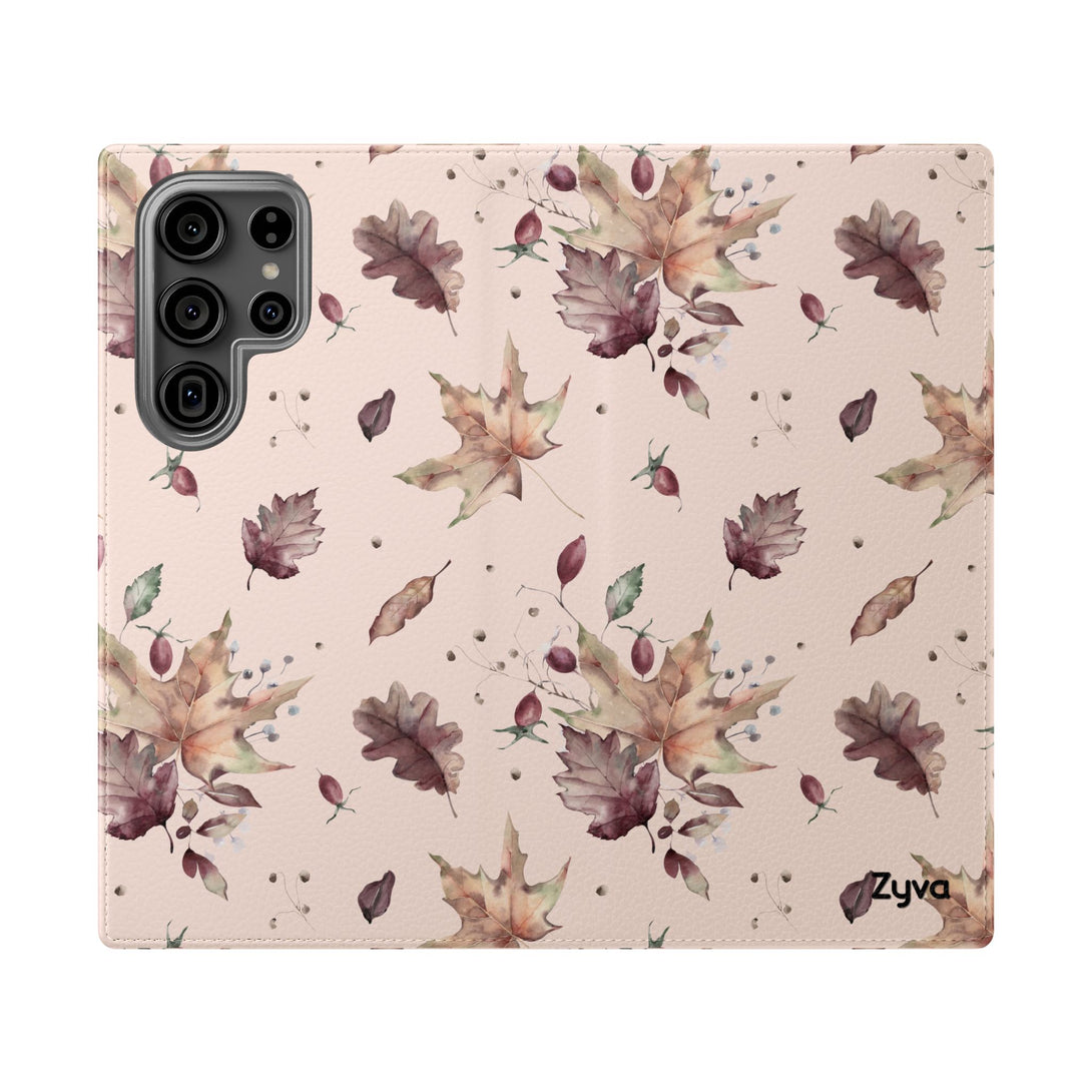 Crimson Crunch Phone Folio Case