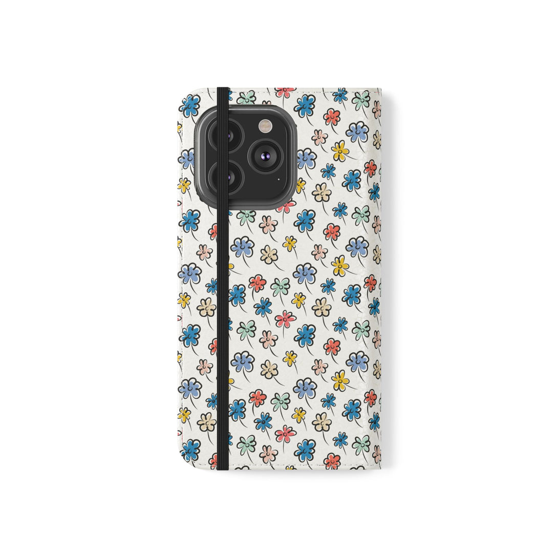 Sunny Scribbles Phone Folio Case