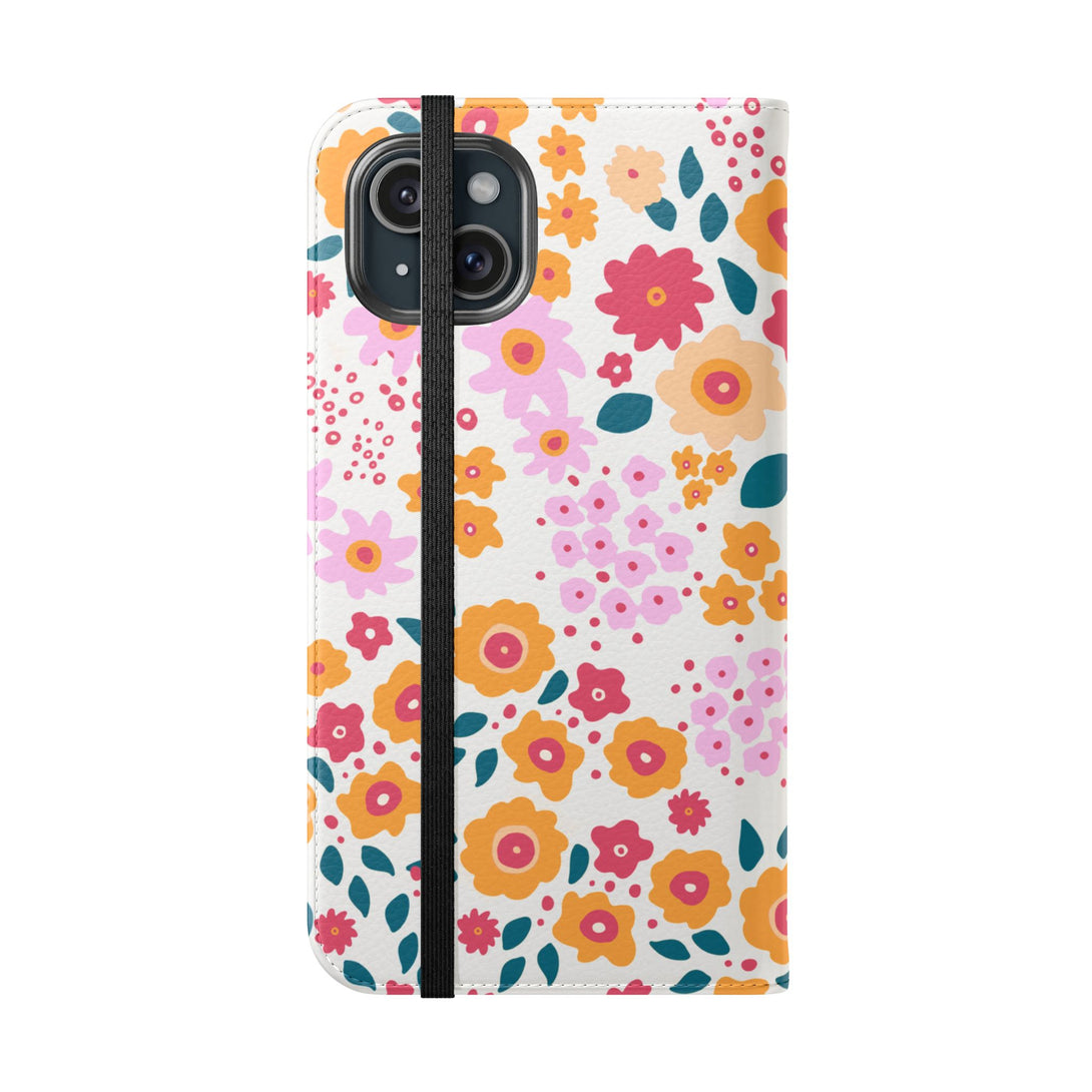 Floral Confetti Phone Folio Case