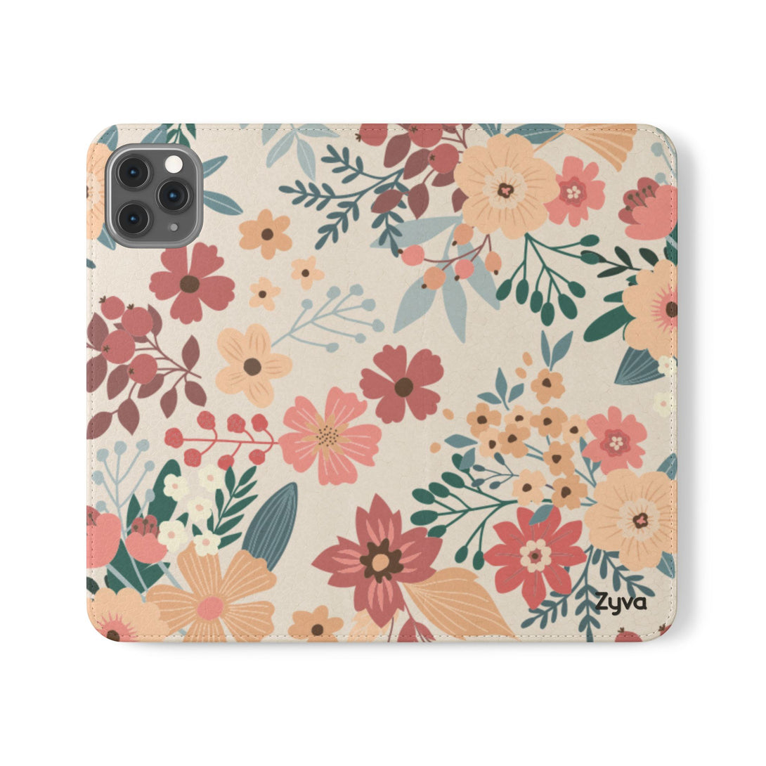 Vintage Bloom Phone Folio Case