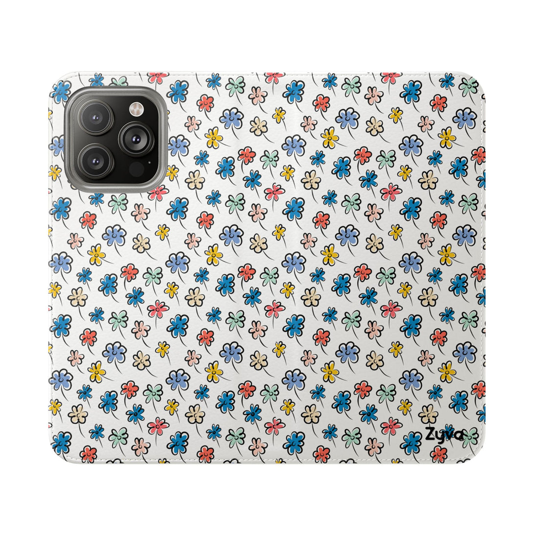 Sunny Scribbles Phone Folio Case