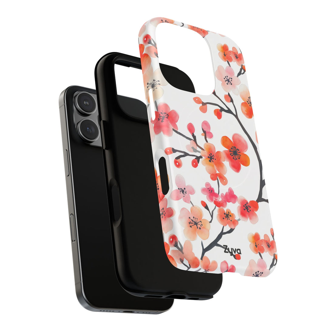 Red Florals iPhone MagSafe Case