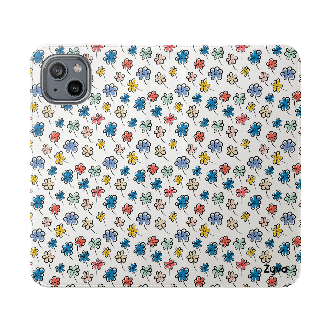 Sunny Scribbles Phone Folio Case