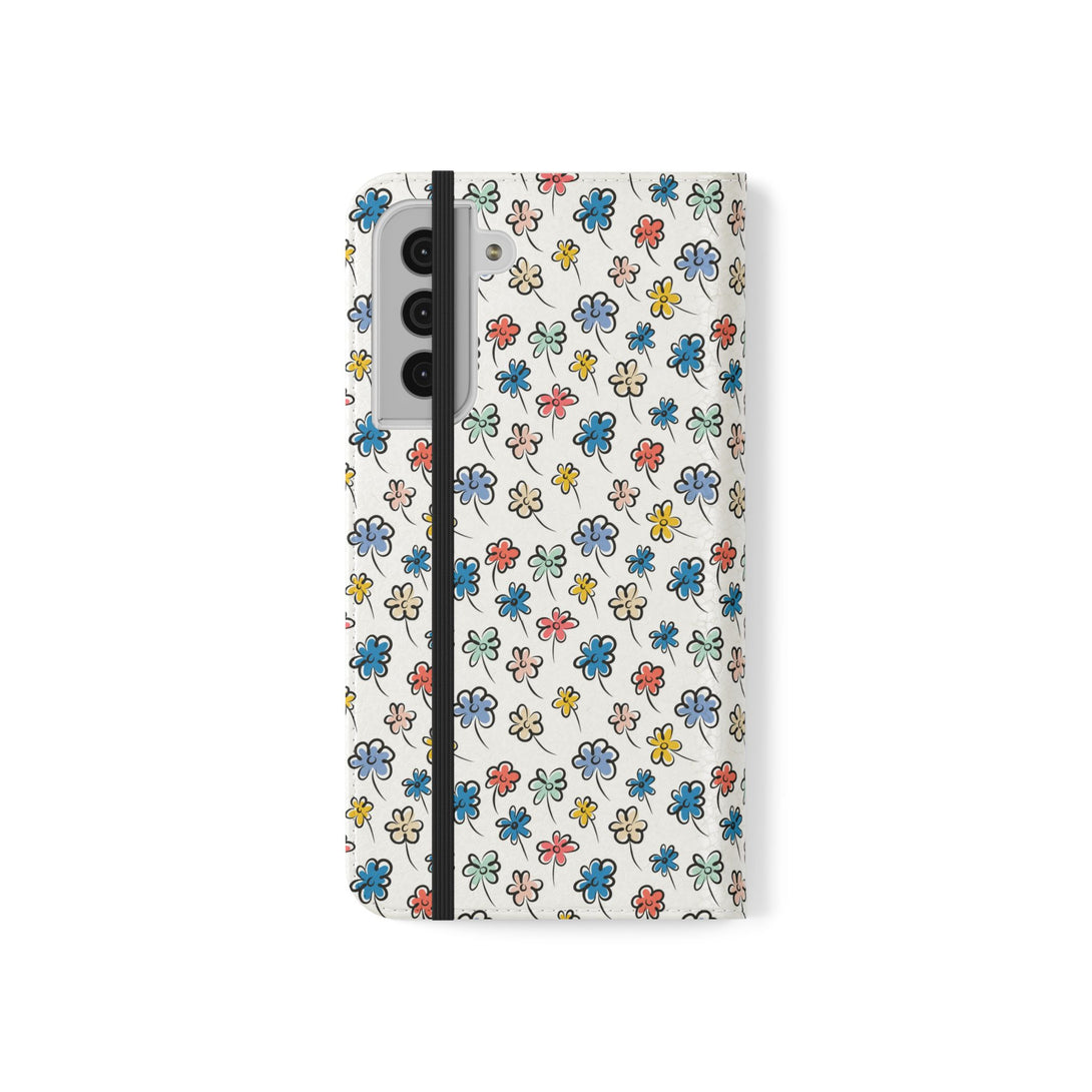 Sunny Scribbles Phone Folio Case
