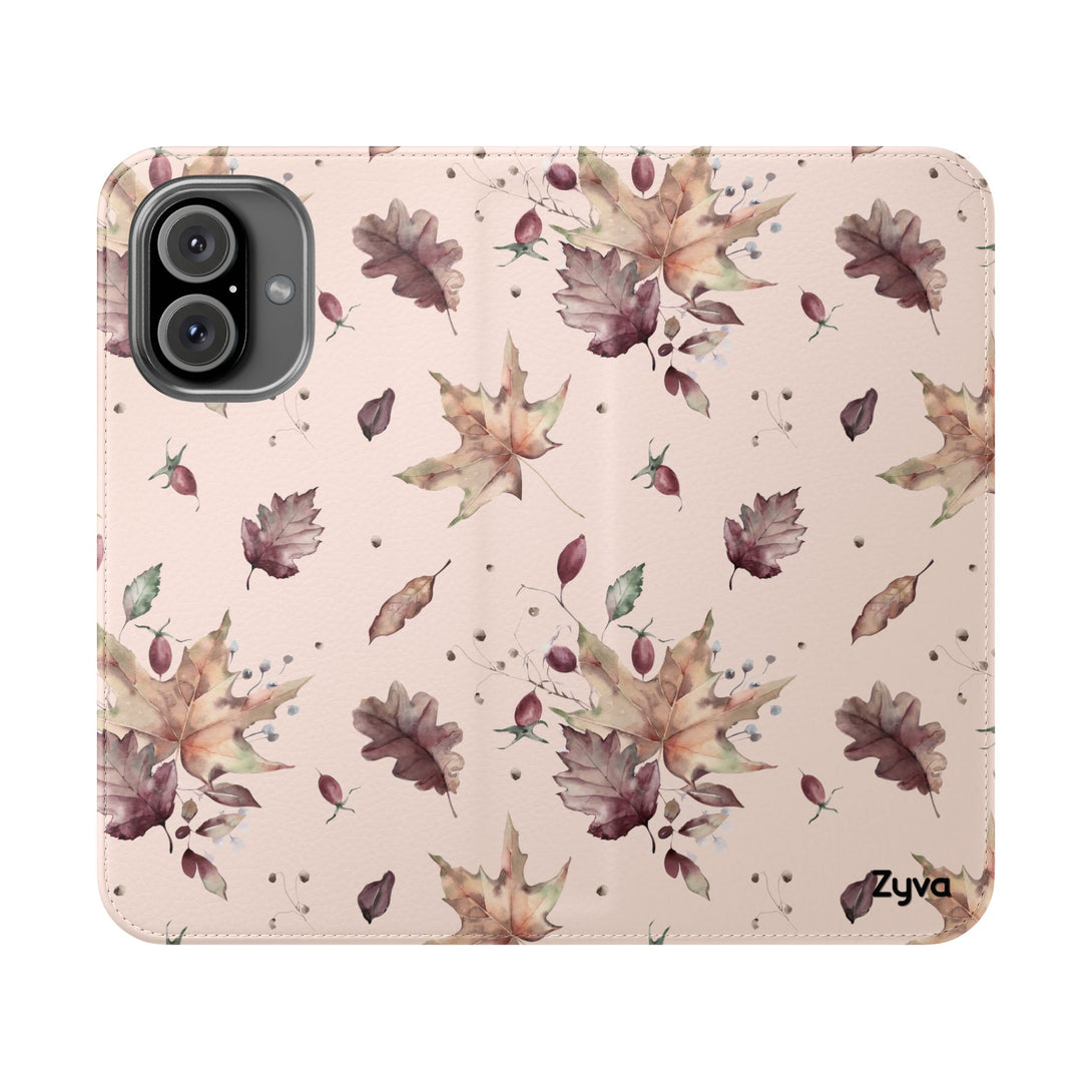 Crimson Crunch Phone Folio Case