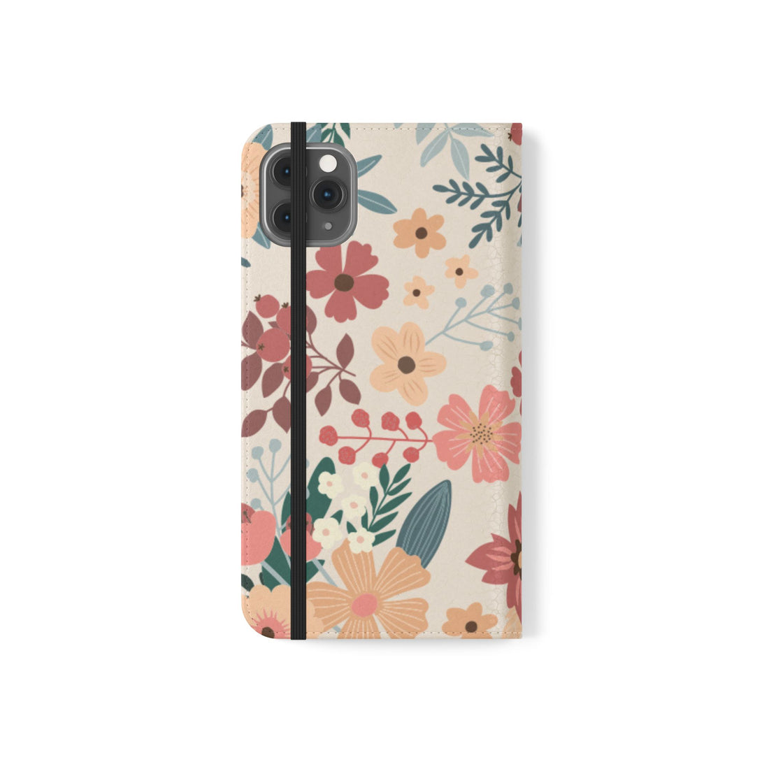 Vintage Bloom Phone Folio Case