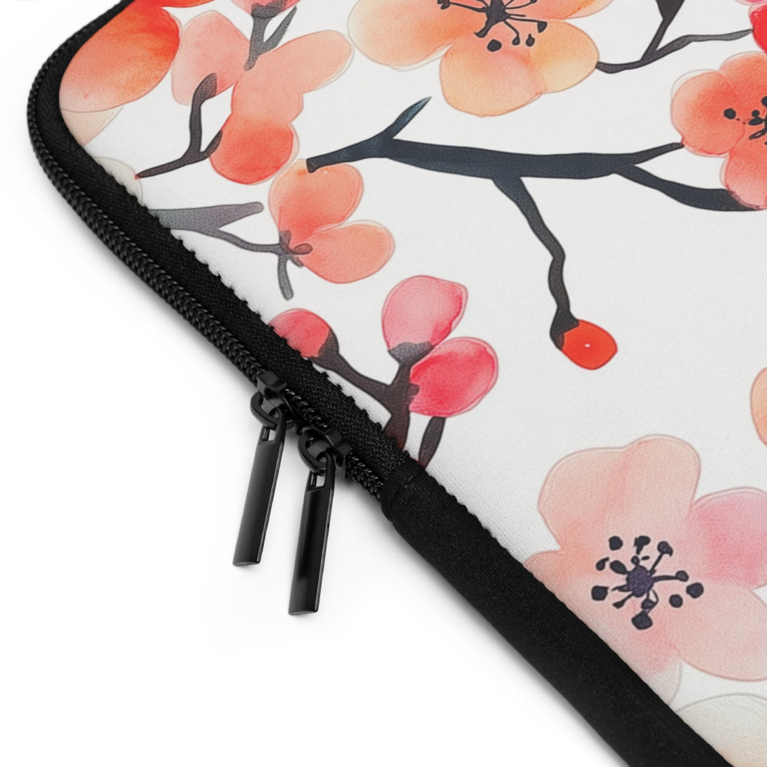 Red Floral Laptop Sleeve