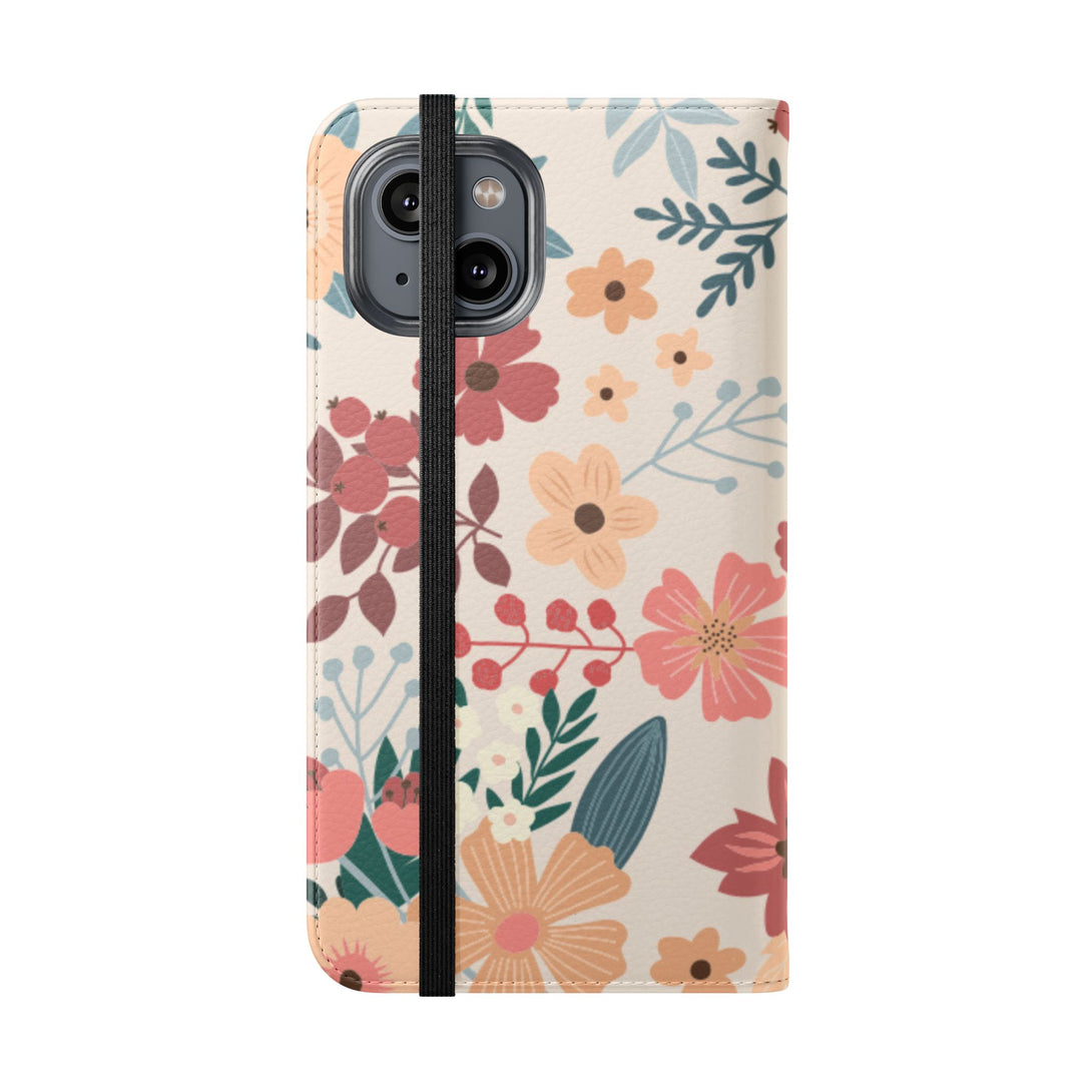 Vintage Bloom Phone Folio Case