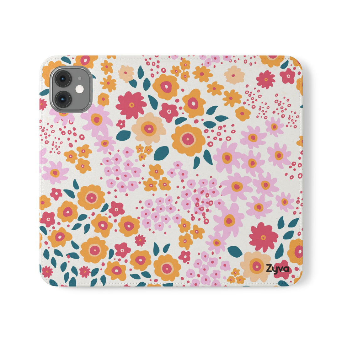 Floral Confetti Phone Folio Case