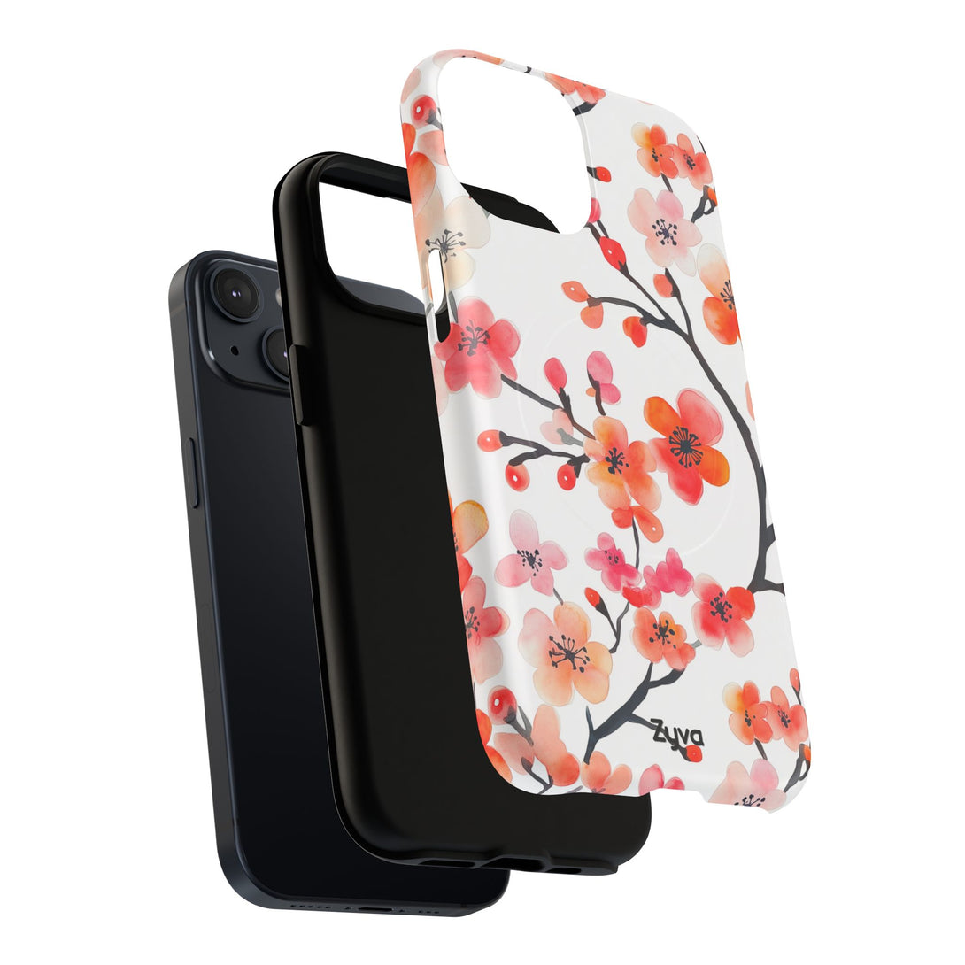 Red Florals iPhone MagSafe Case