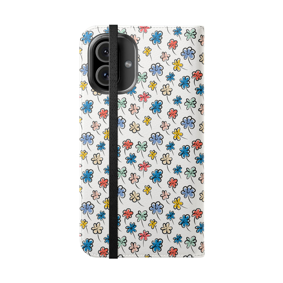 Sunny Scribbles Phone Folio Case