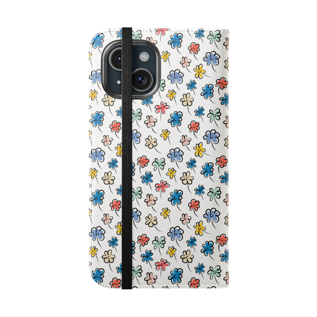 Sunny Scribbles Phone Folio Case