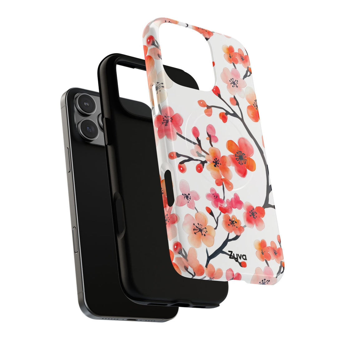 Red Florals iPhone MagSafe Case