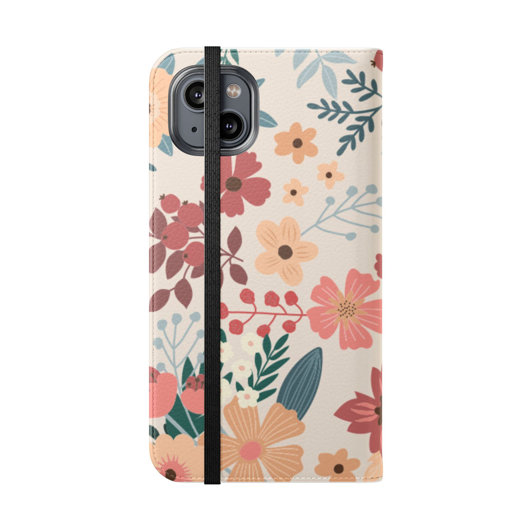 Vintage Bloom Phone Folio Case