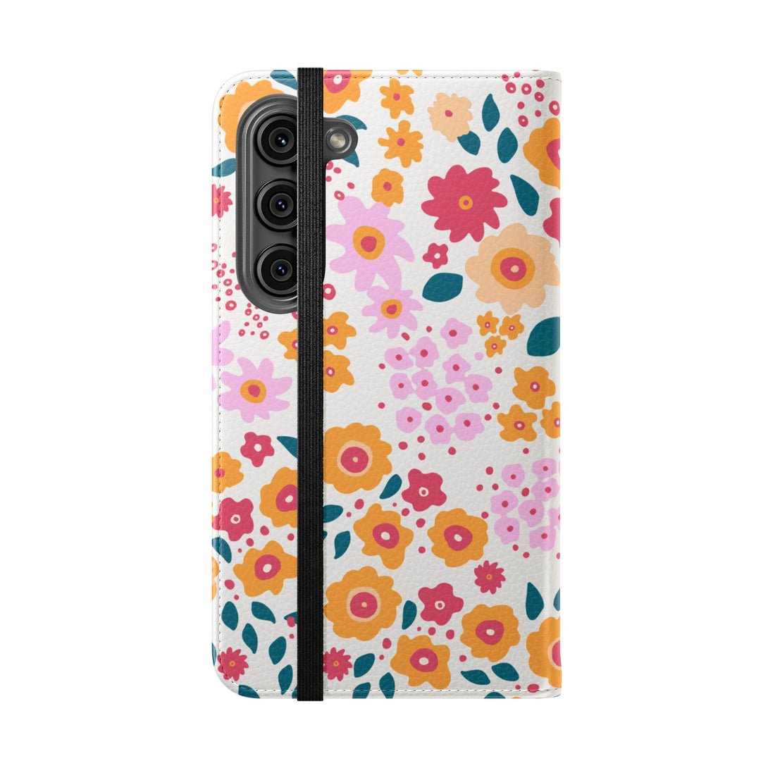 Floral Confetti Phone Folio Case