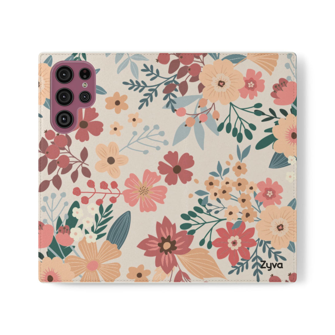 Vintage Bloom Phone Folio Case