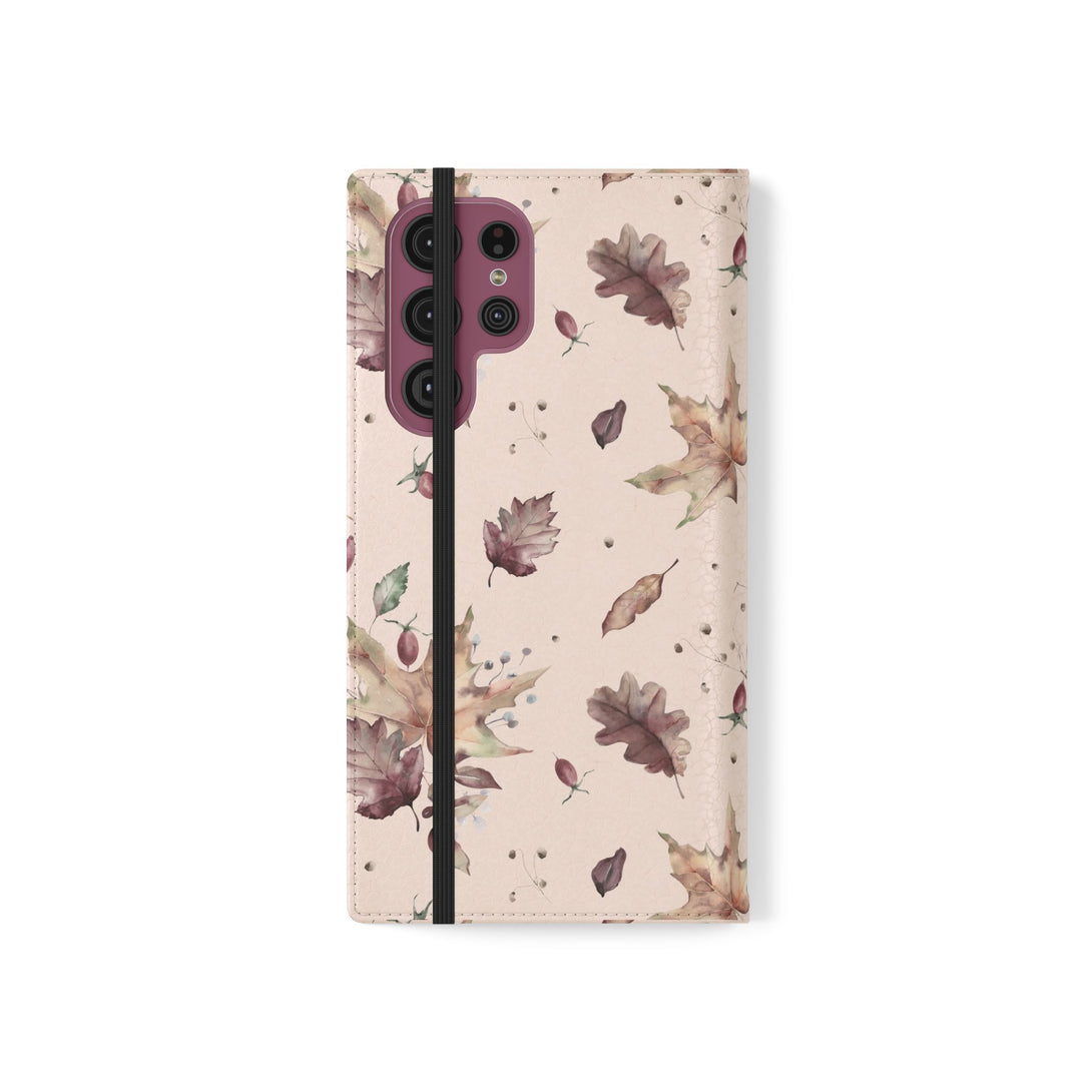Crimson Crunch Phone Folio Case