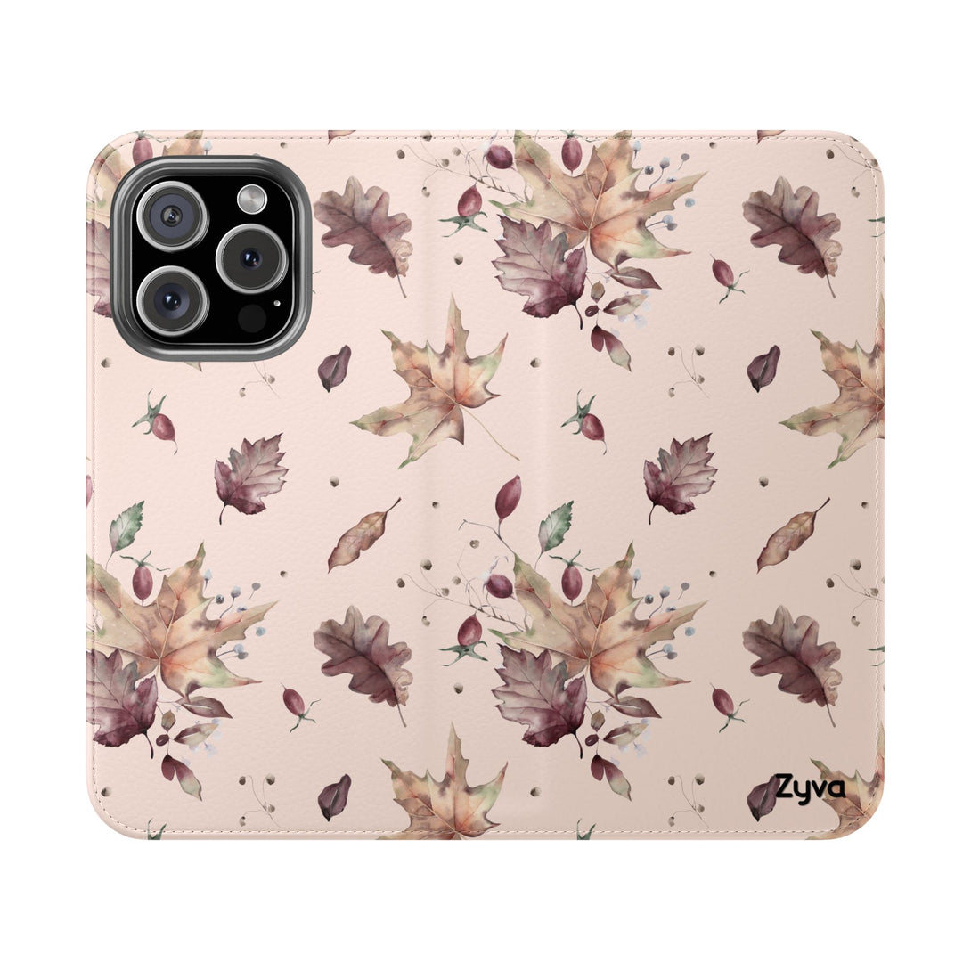 Crimson Crunch Phone Folio Case