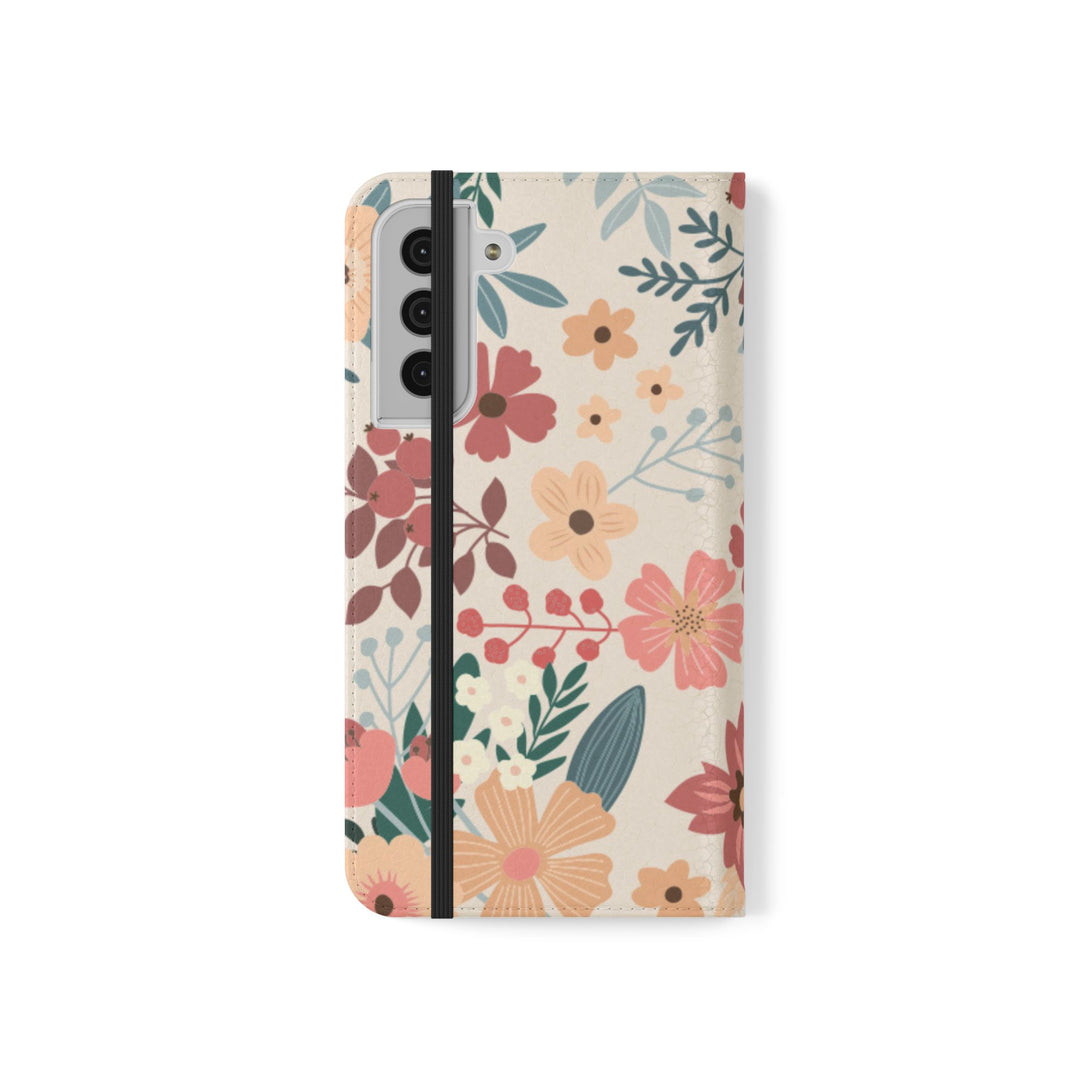 Vintage Bloom Phone Folio Case