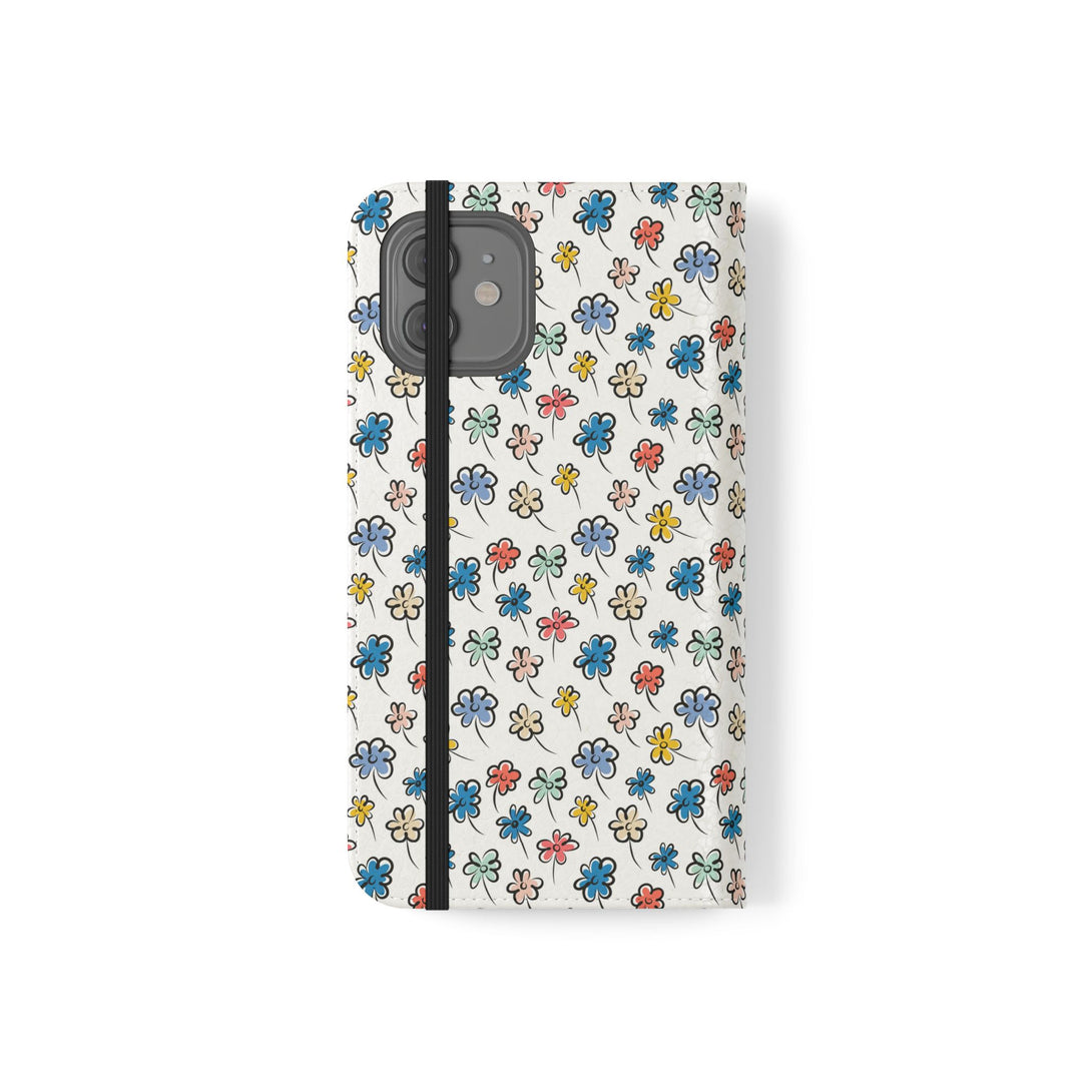 Sunny Scribbles Phone Folio Case