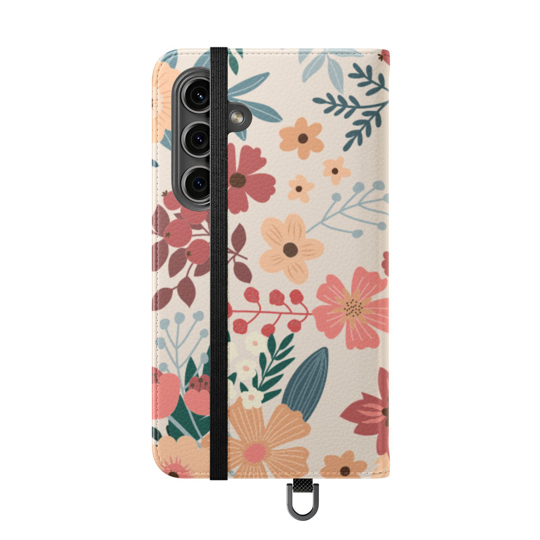 Vintage Bloom Phone Folio Case