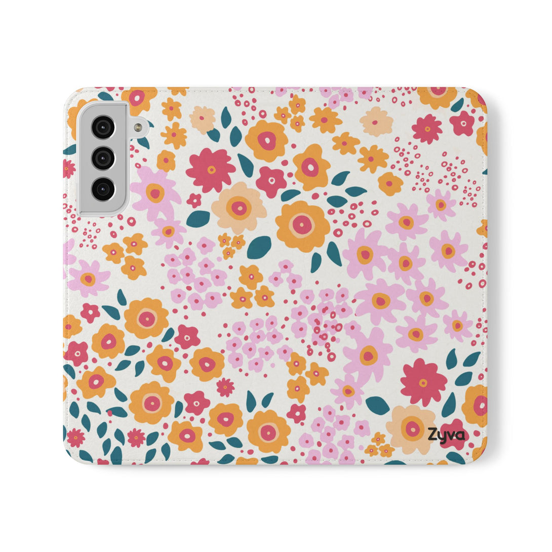 Floral Confetti Phone Folio Case