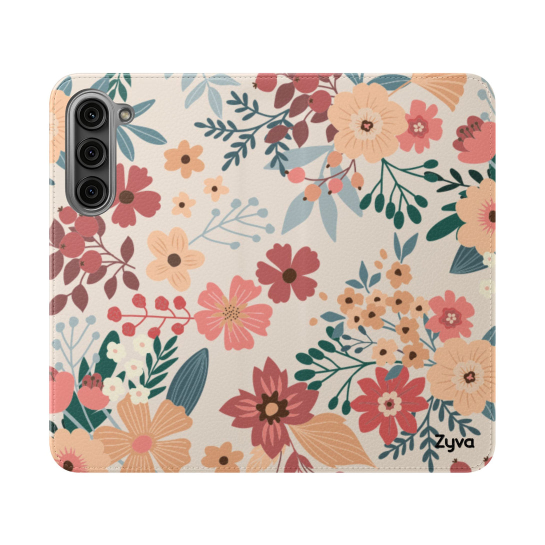 Vintage Bloom Phone Folio Case