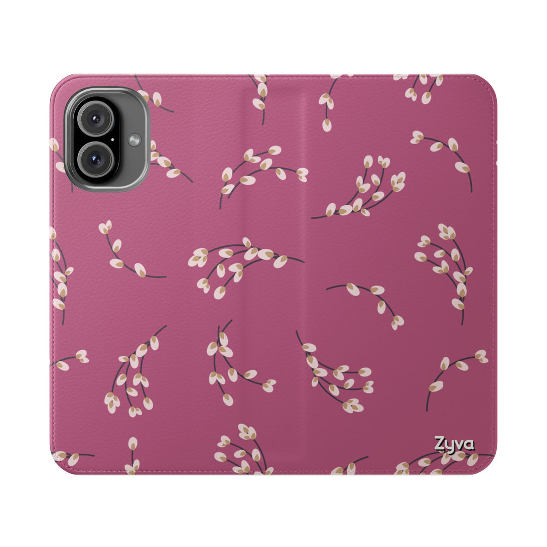 Blush Bloom Phone Folio Case